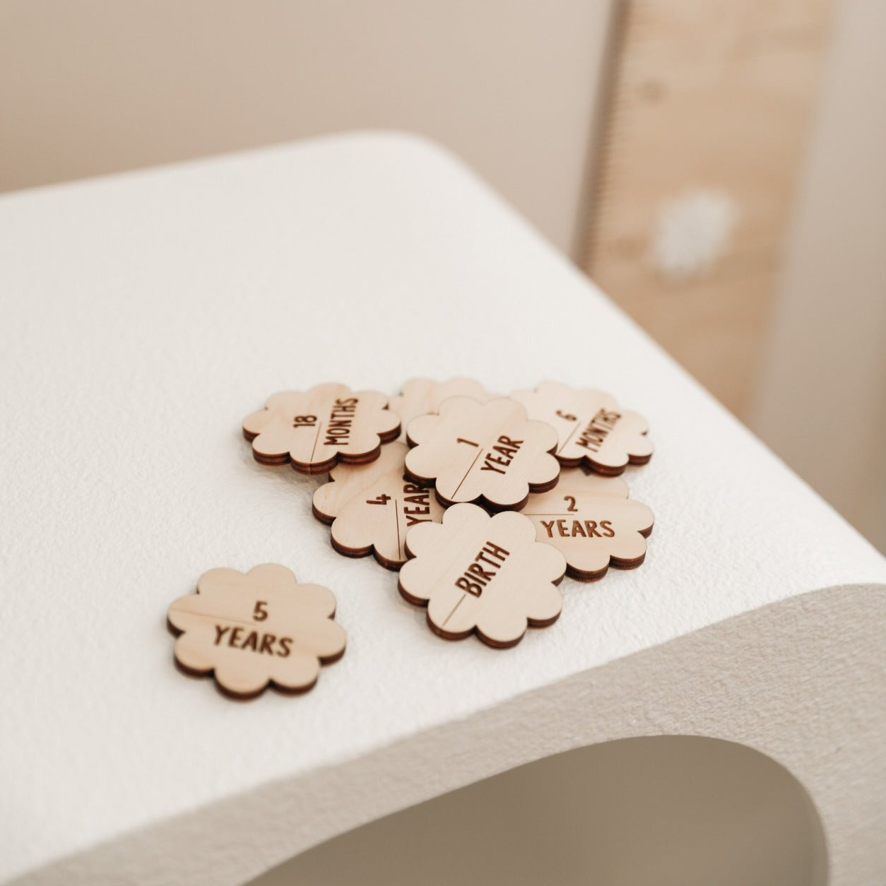 Height Chart Markers Flowers Wild Pine Laser