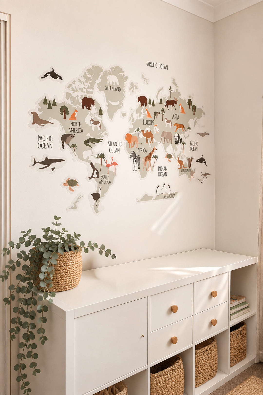 World Explorer | Illustrated World Map Wall Decal