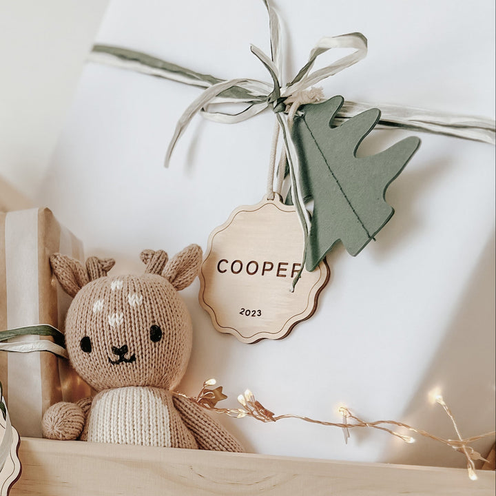 Scalloped Wooden Baubles