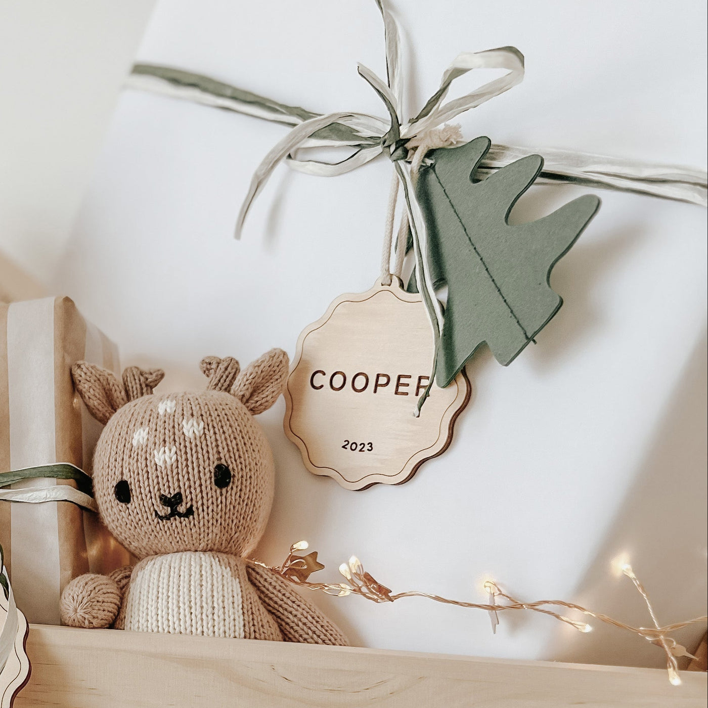 Scalloped Wooden Baubles