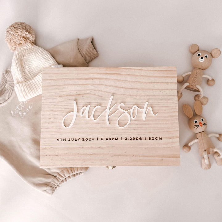 Keepsake Box / Memory Box: Acrylic Name