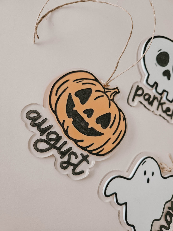 Halloween Name Tag | Halloween Trick or Treat Bag
