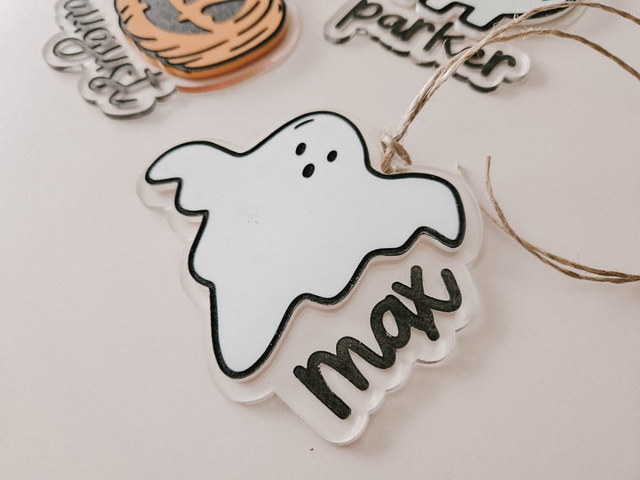 Halloween Name Tag | Halloween Trick or Treat Bag