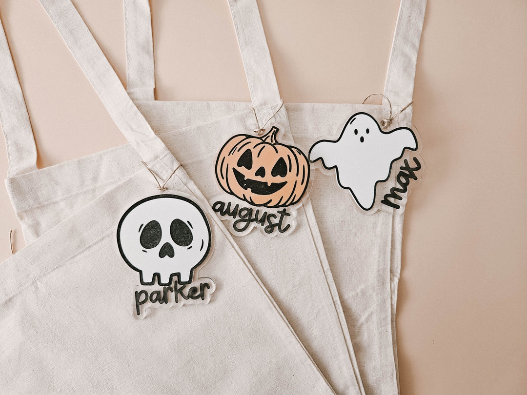 Halloween Name Tag | Halloween Trick or Treat Bag