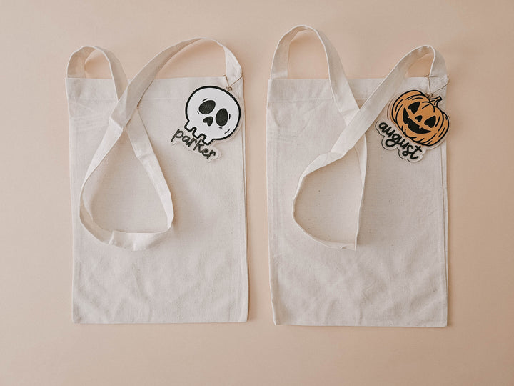 Halloween Name Tag | Halloween Trick or Treat Bag