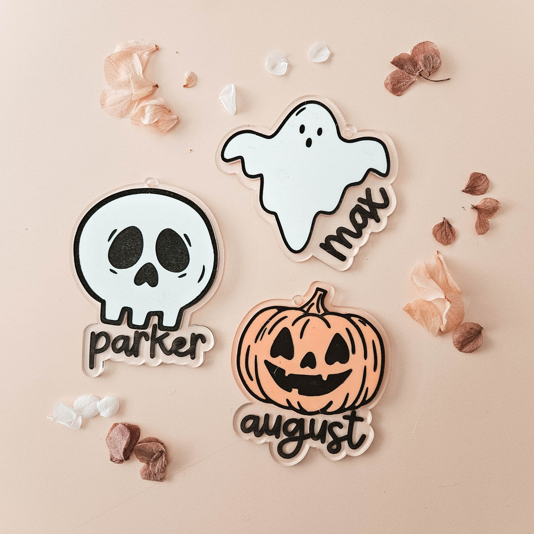 Halloween Name Tag | Halloween Trick or Treat Bag