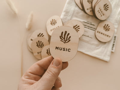Toy Storage Labels | Coral