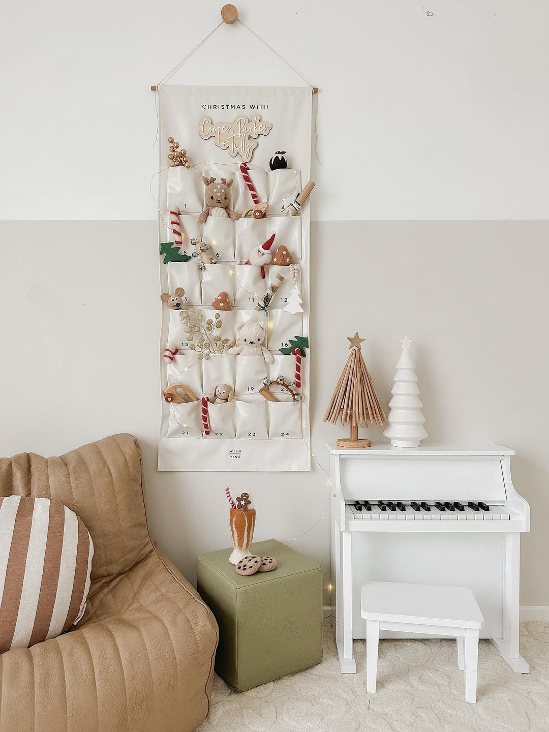 Christmas Countdown Advent Calendar | Wooden Name