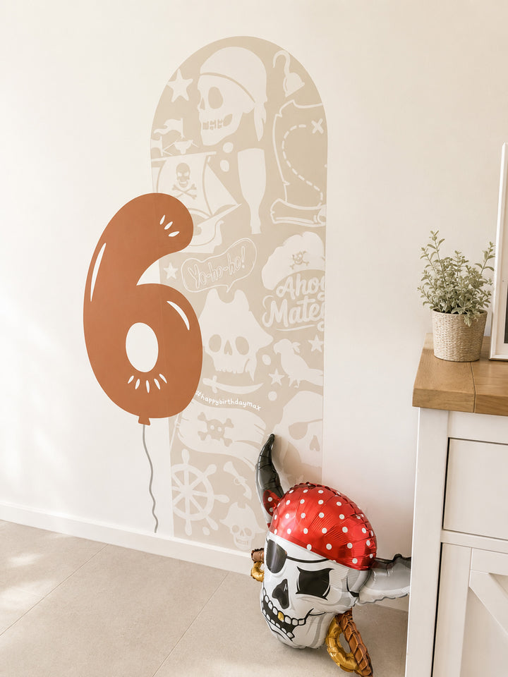 Balloon Number Wall Decal | Birthday Number Sticker