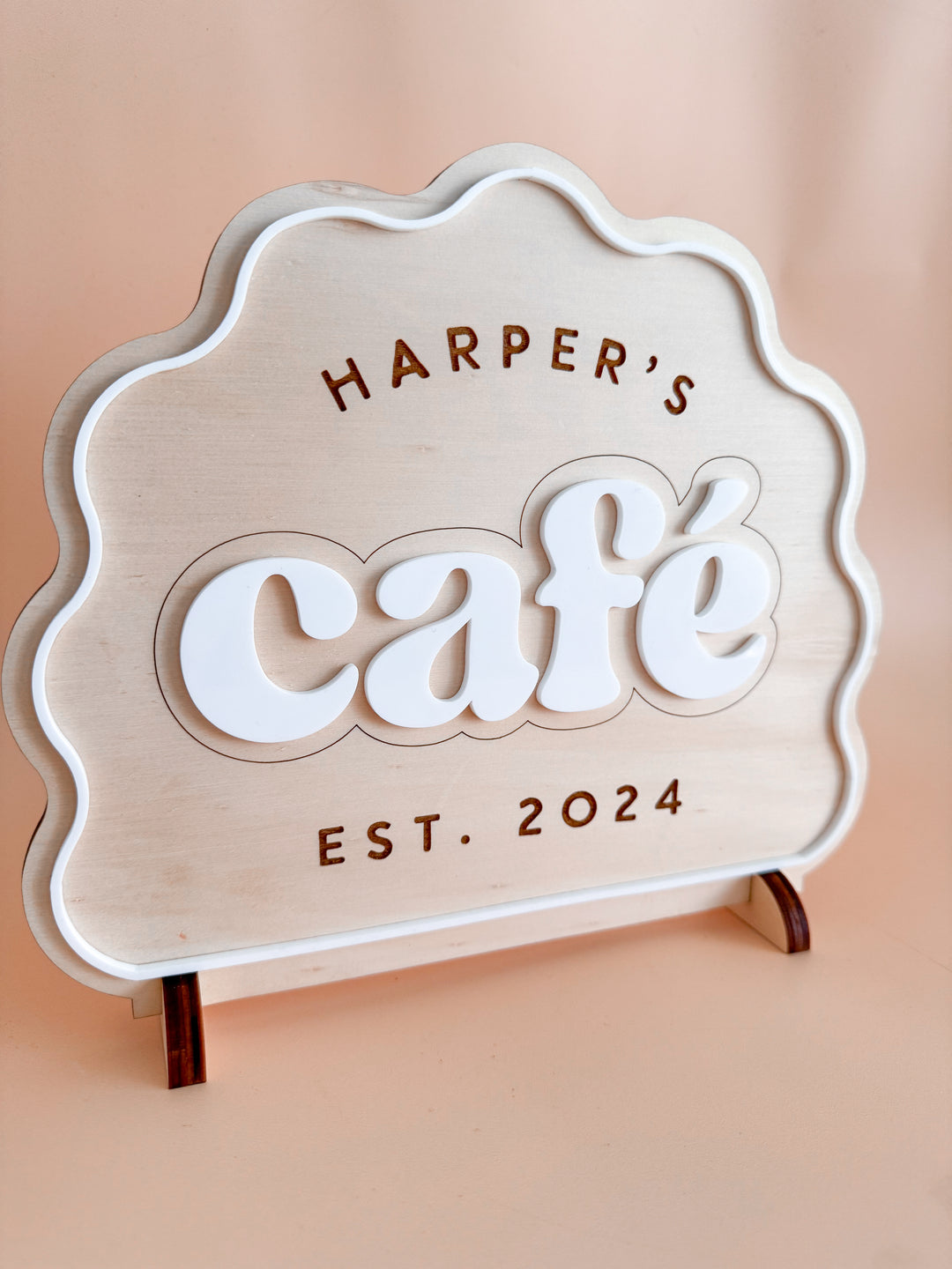 Cafe sign | Scalloped Edge