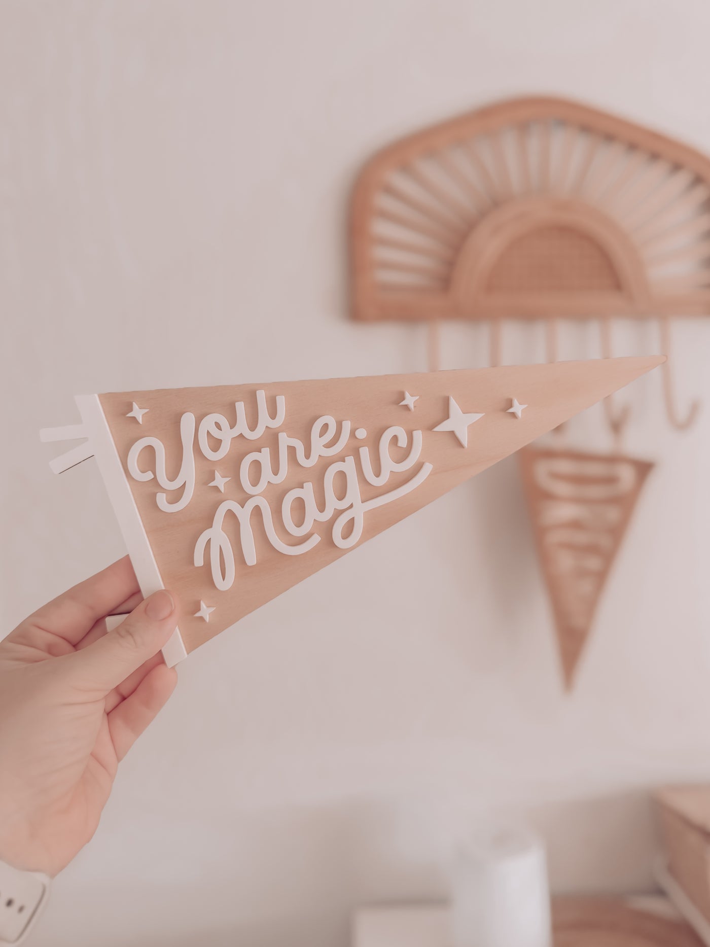 Wooden Pennant Banner - You are magic