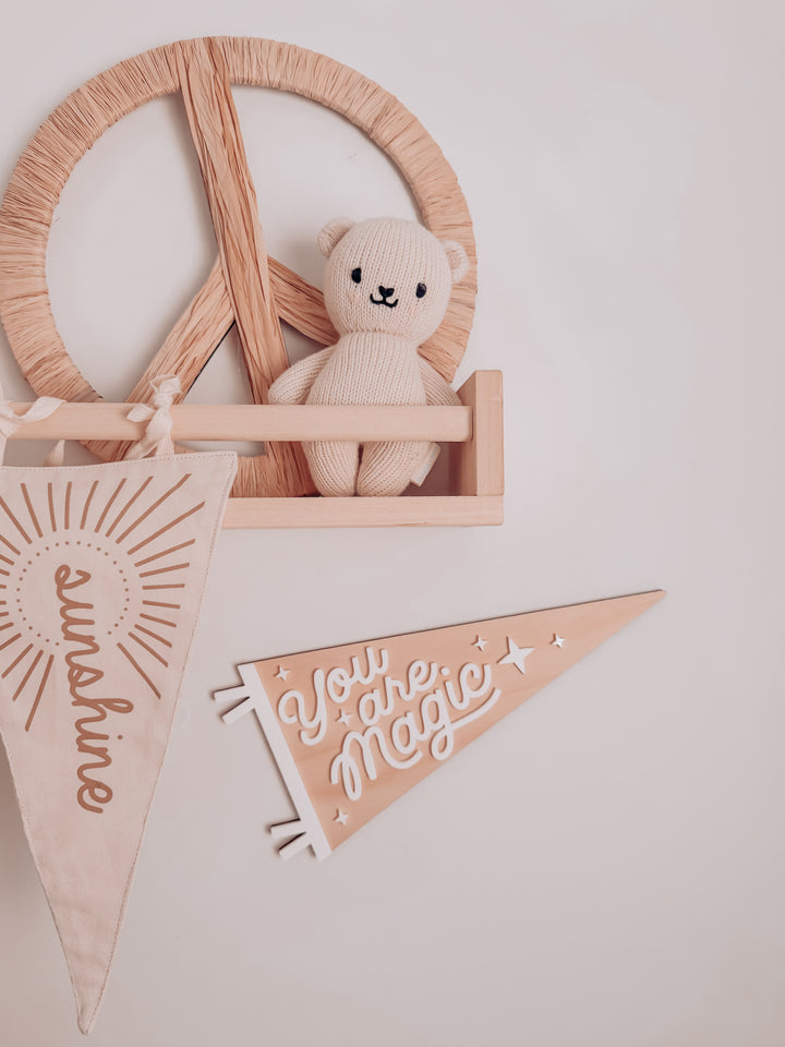 Wooden Pennant Banner - You are magic