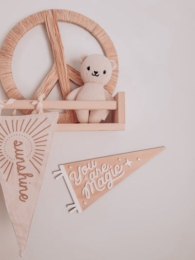 Wooden Pennant Banner - You are magic