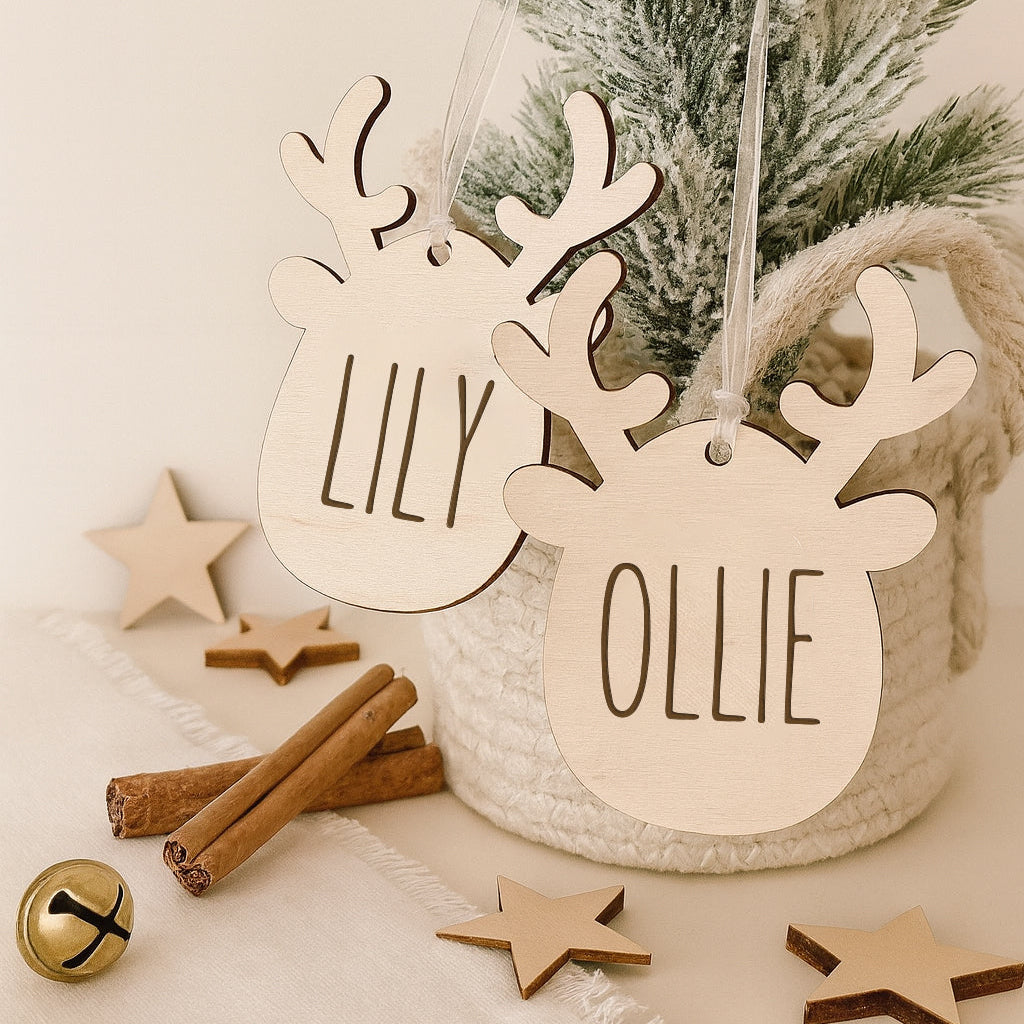 Reindeer Wooden Ornaments