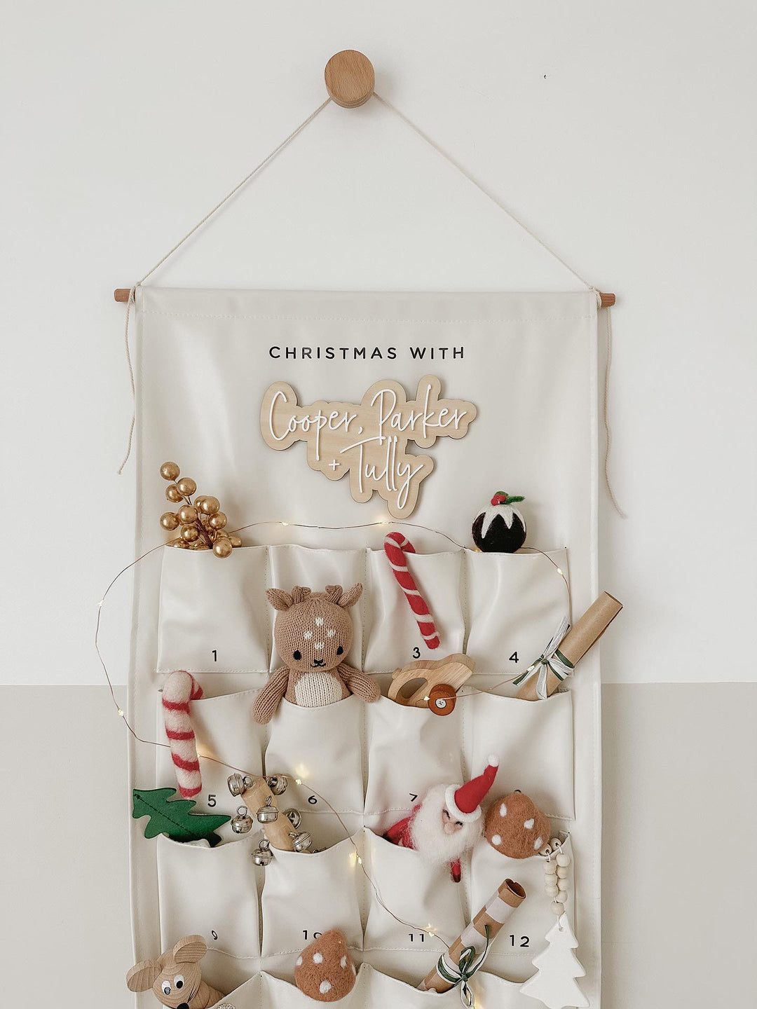 Christmas Countdown Advent Calendar | Wooden Name
