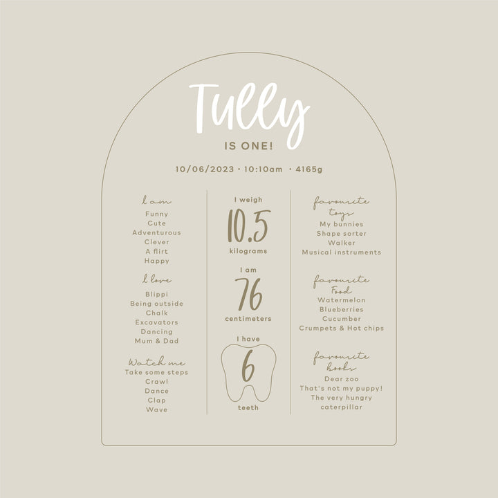 Birthday Milestone Board | Classic