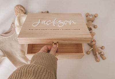 Keepsake Box / Memory Box: Acrylic Name