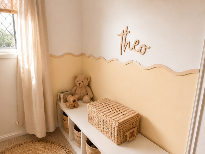 Wall Wave Wall Decals | Scalloped wallpaper