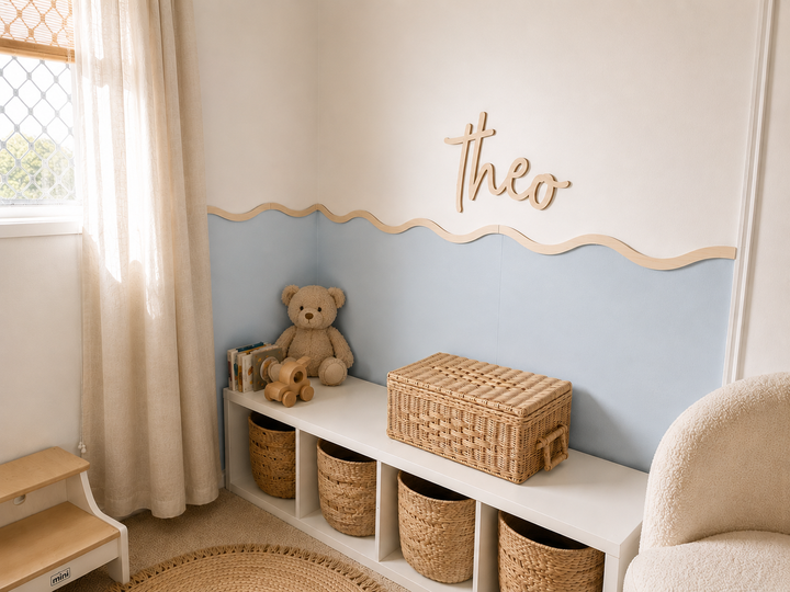Wall Wave Wall Decals | Scalloped wallpaper