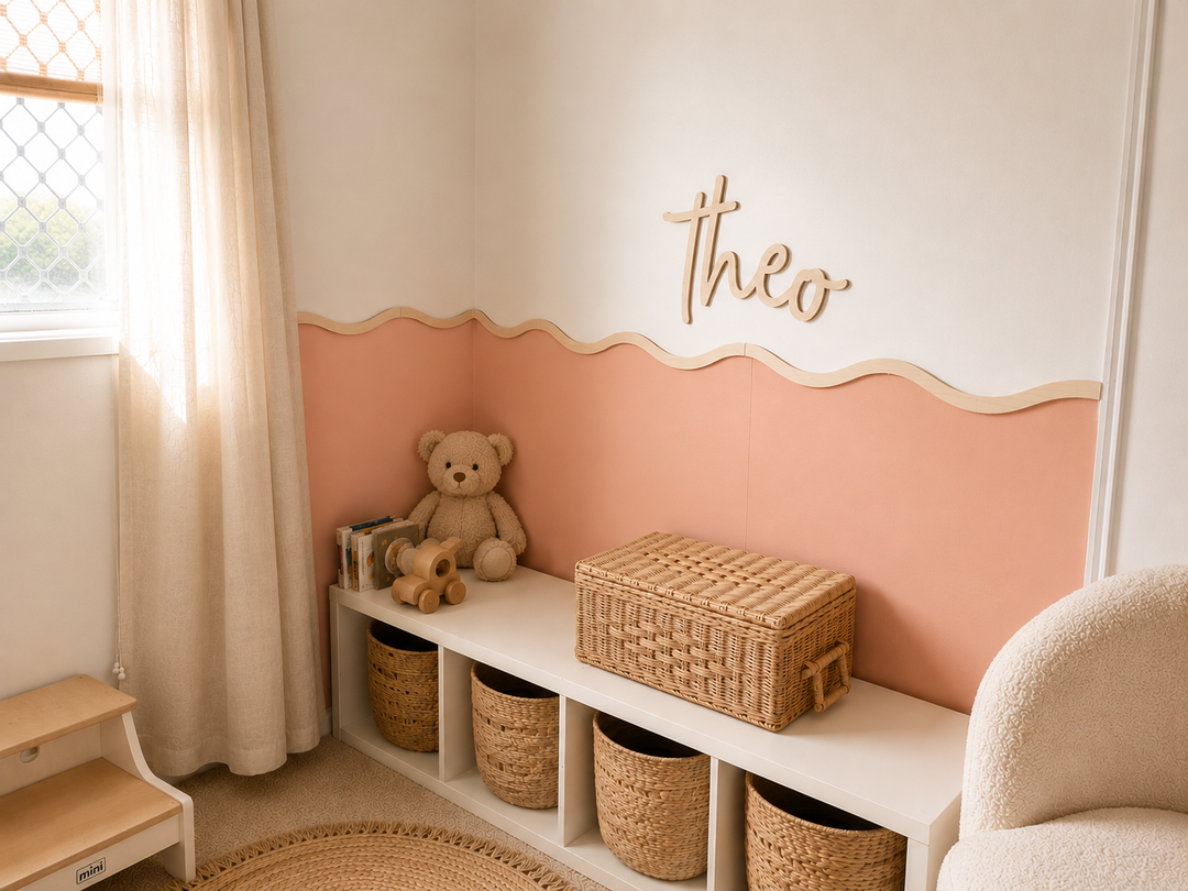 Wall Wave Wall Decals | Scalloped wallpaper