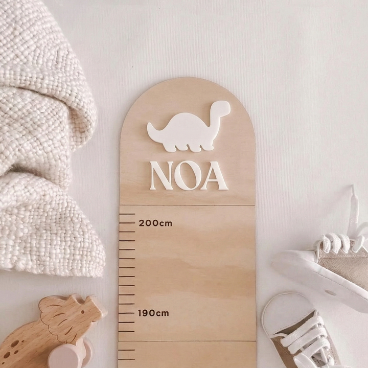 Wooden Growth Chart | Height Ruler | Dinosaur