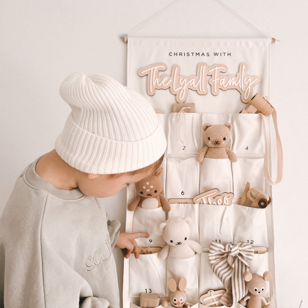 Christmas Countdown Advent Calendar | Wooden Name