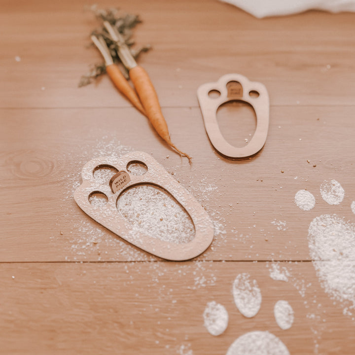 Easter Bunny Footprint Stencil