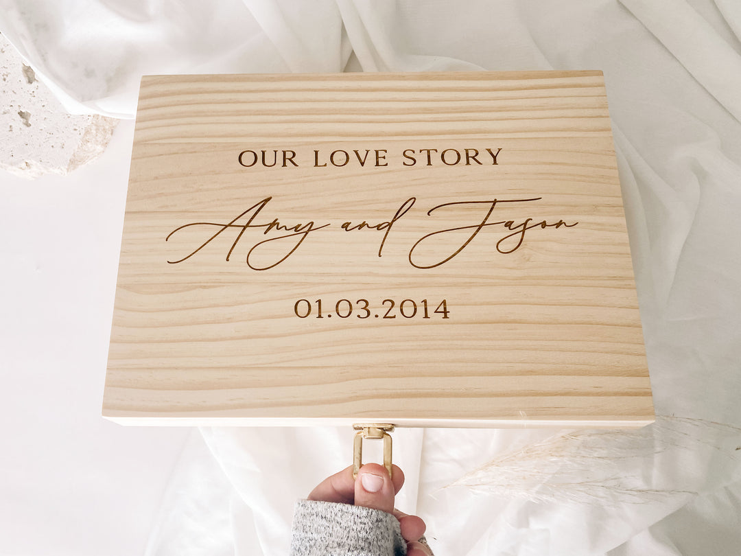 Our Love Story - Wedding Keepsake Box