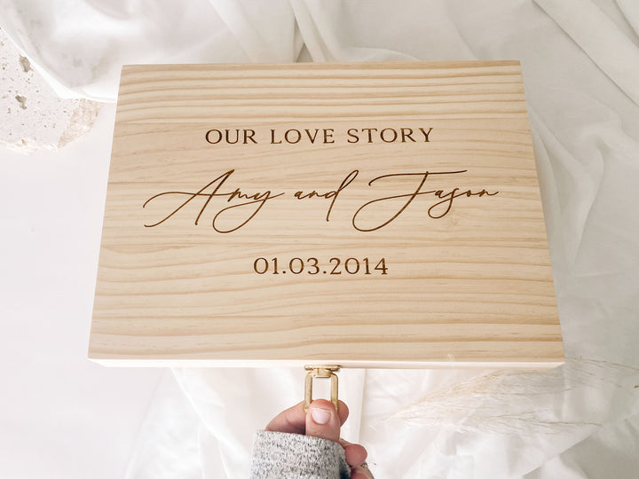 Our Love Story - Wedding Keepsake Box