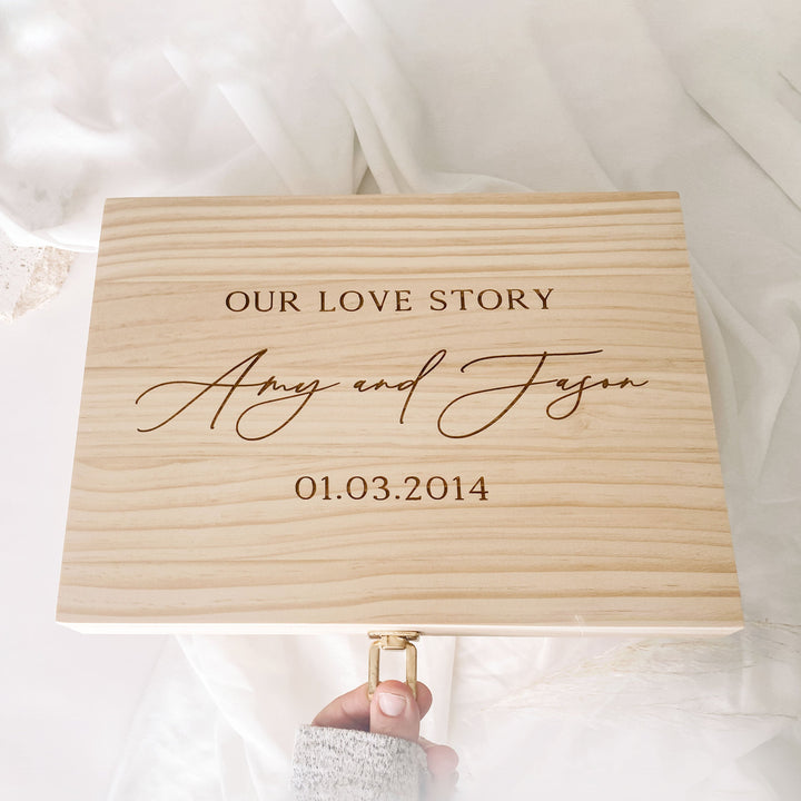 Our Love Story - Wedding Keepsake Box