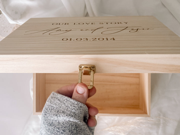 Our Love Story - Wedding Keepsake Box