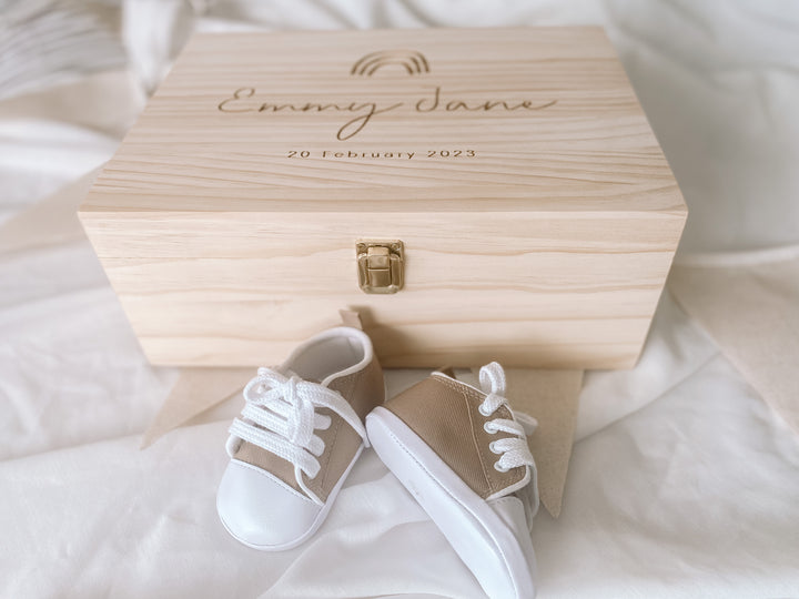 Keepsake Box / Baby Memory Box: Boho Rainbow