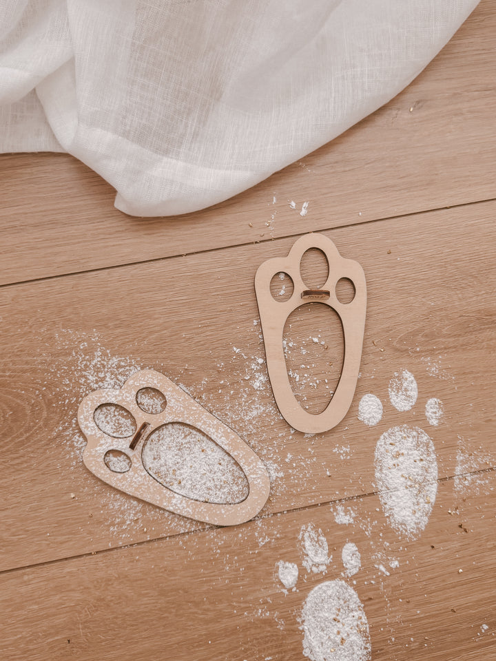 Easter Bunny Footprint Stencil