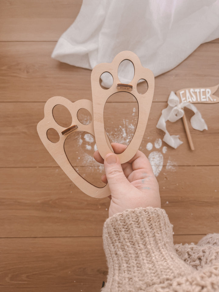 Easter Bunny Footprint Stencil