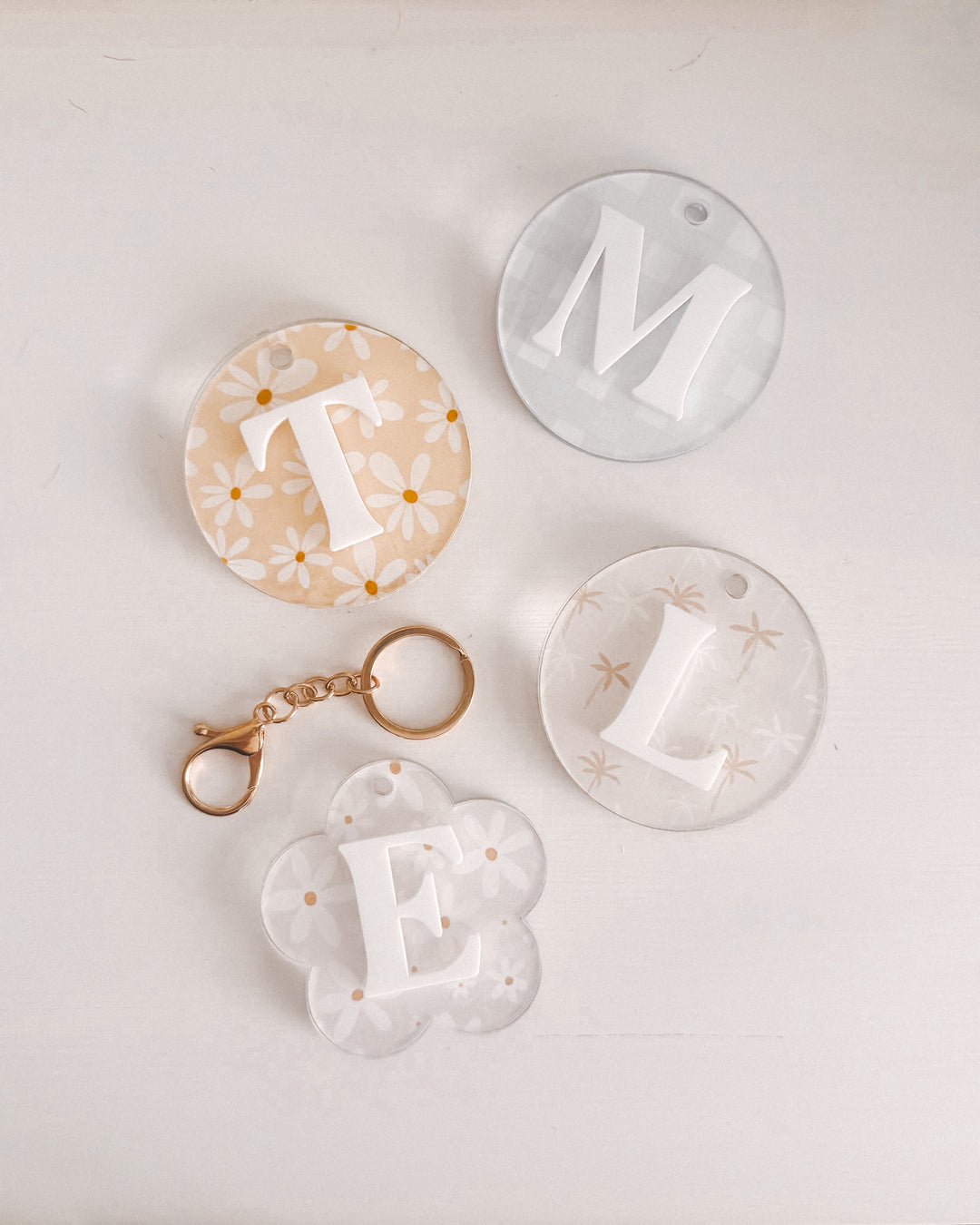 Initial Bag Tag | Triple layer Acrylic Bag Tag | Personalised Bag Tag