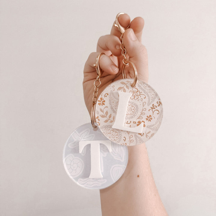 Initial Bag Tag | Triple layer Acrylic Bag Tag | Personalised Bag Tag