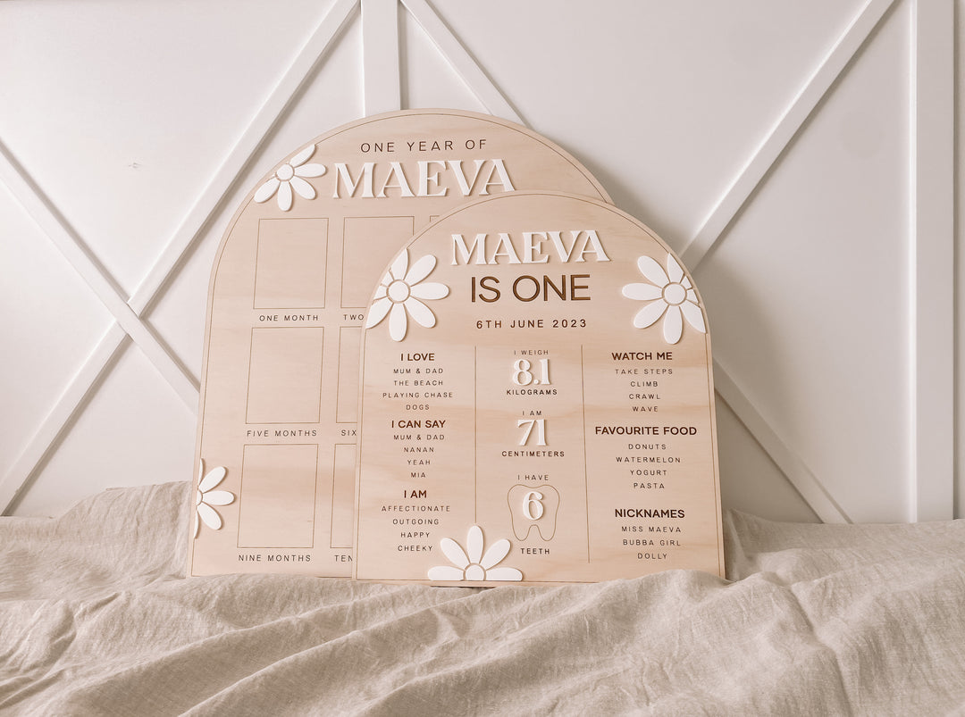 First Birthday Board | Birthday Board | Daisy (arch)
