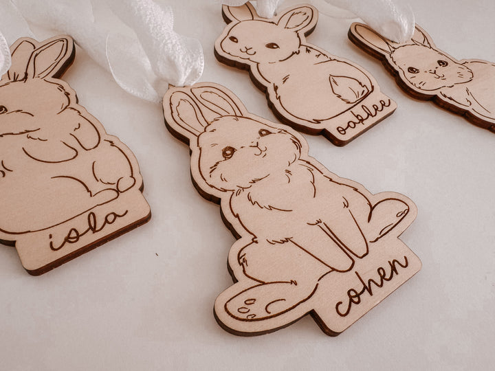 Easter | Bunny Wooden Tags