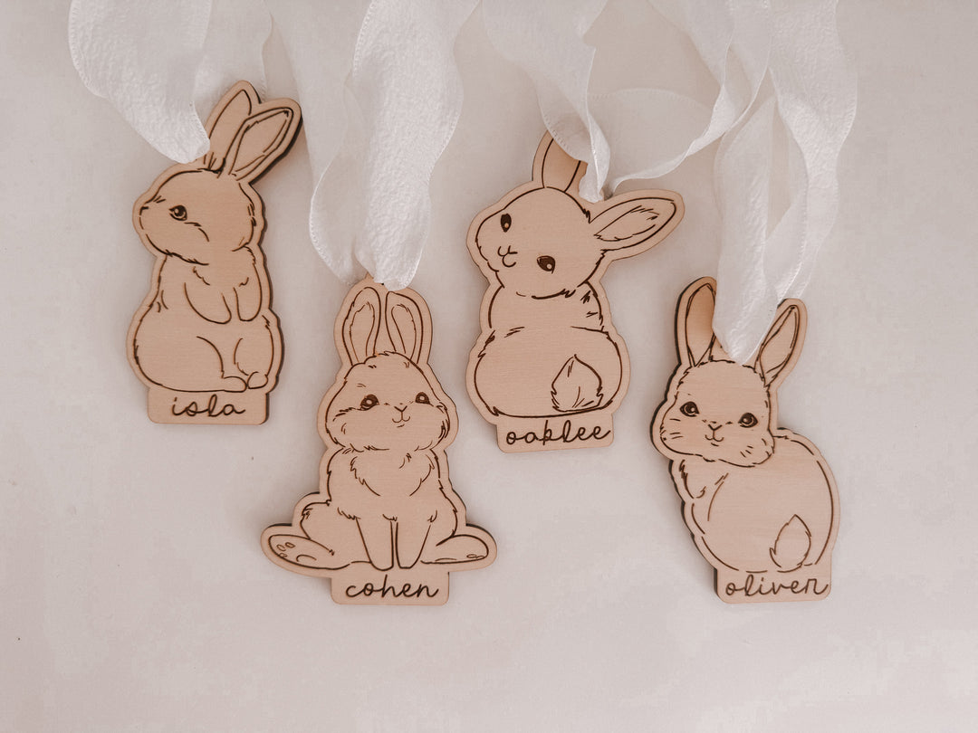 Easter | Bunny Wooden Tags