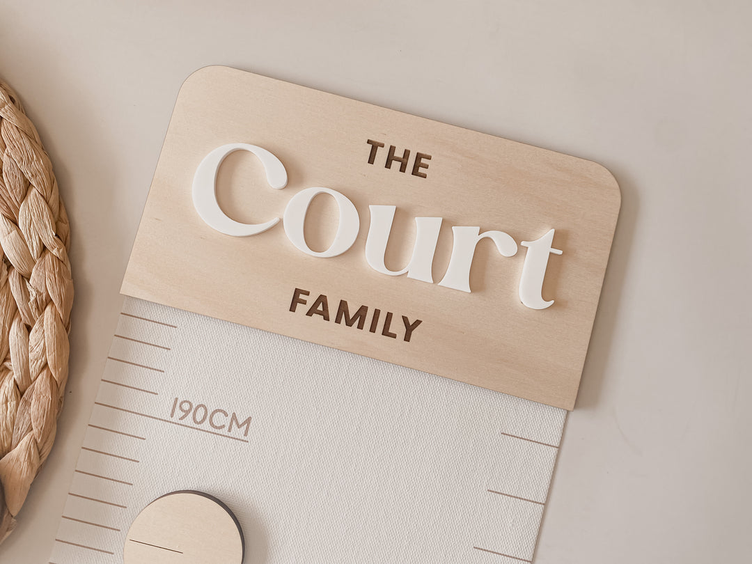 Canvas Growth Chart - Family