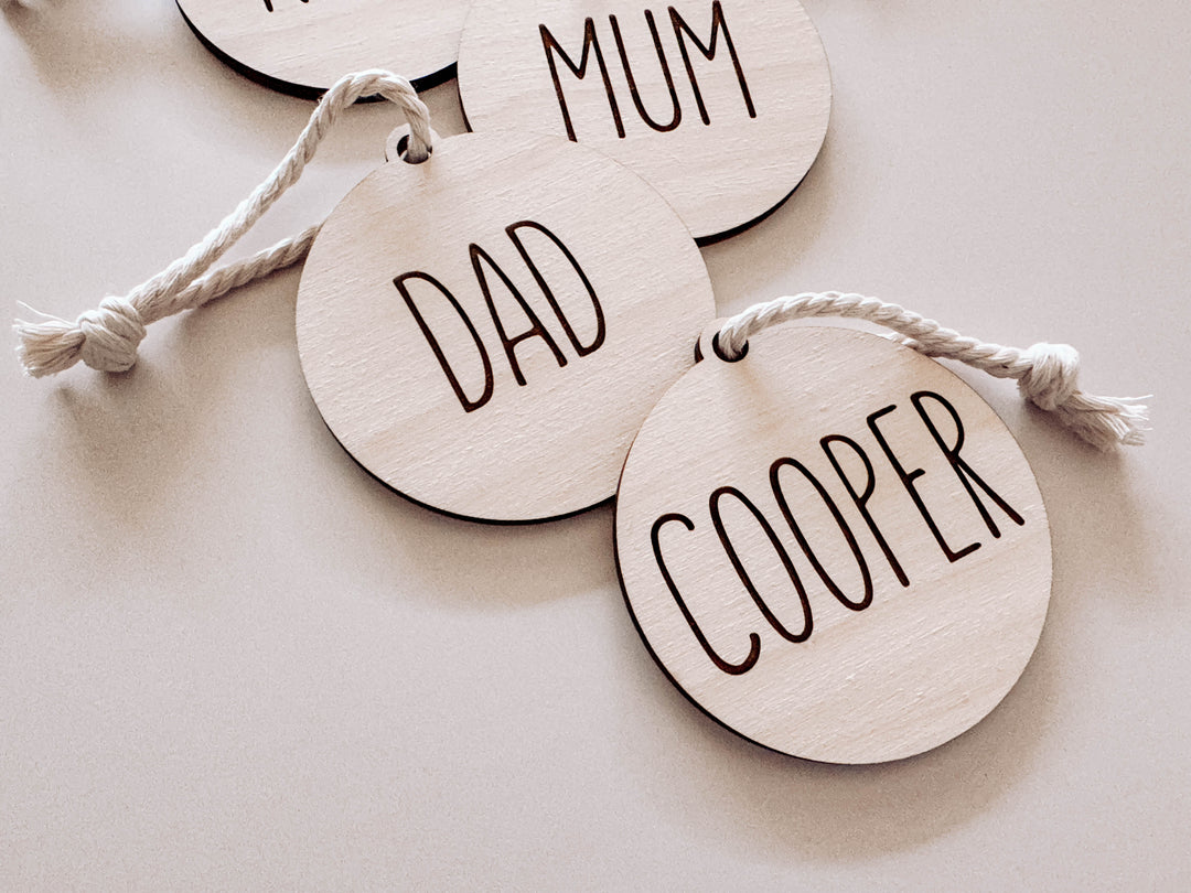 Wooden Baubles