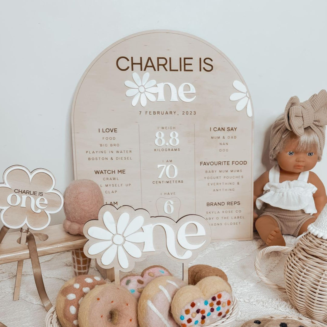 First Birthday Board | Birthday Board | Daisy (arch)