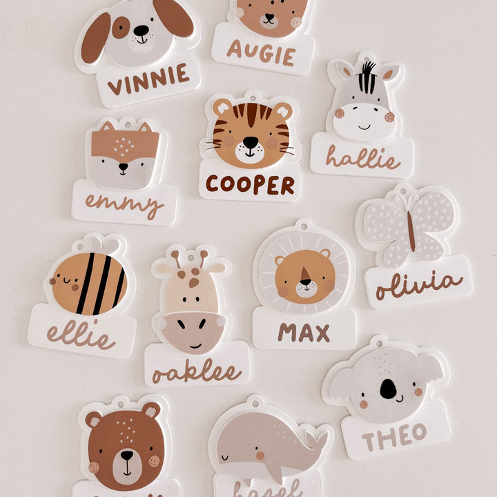 Acrylic Animal Name Tag | Personalised Bag Tag