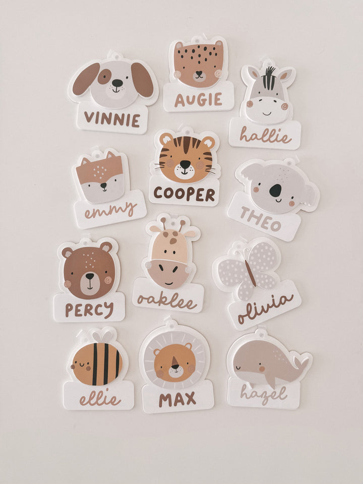 Acrylic Animal Name Tag | Personalised Bag Tag