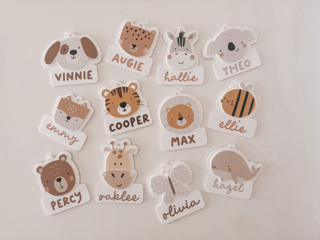 Acrylic Animal Name Tag | Personalised Bag Tag