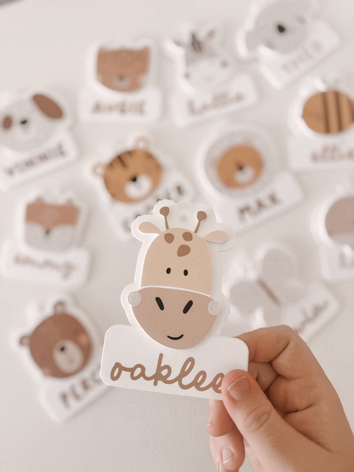 Acrylic Animal Name Tag | Personalised Bag Tag