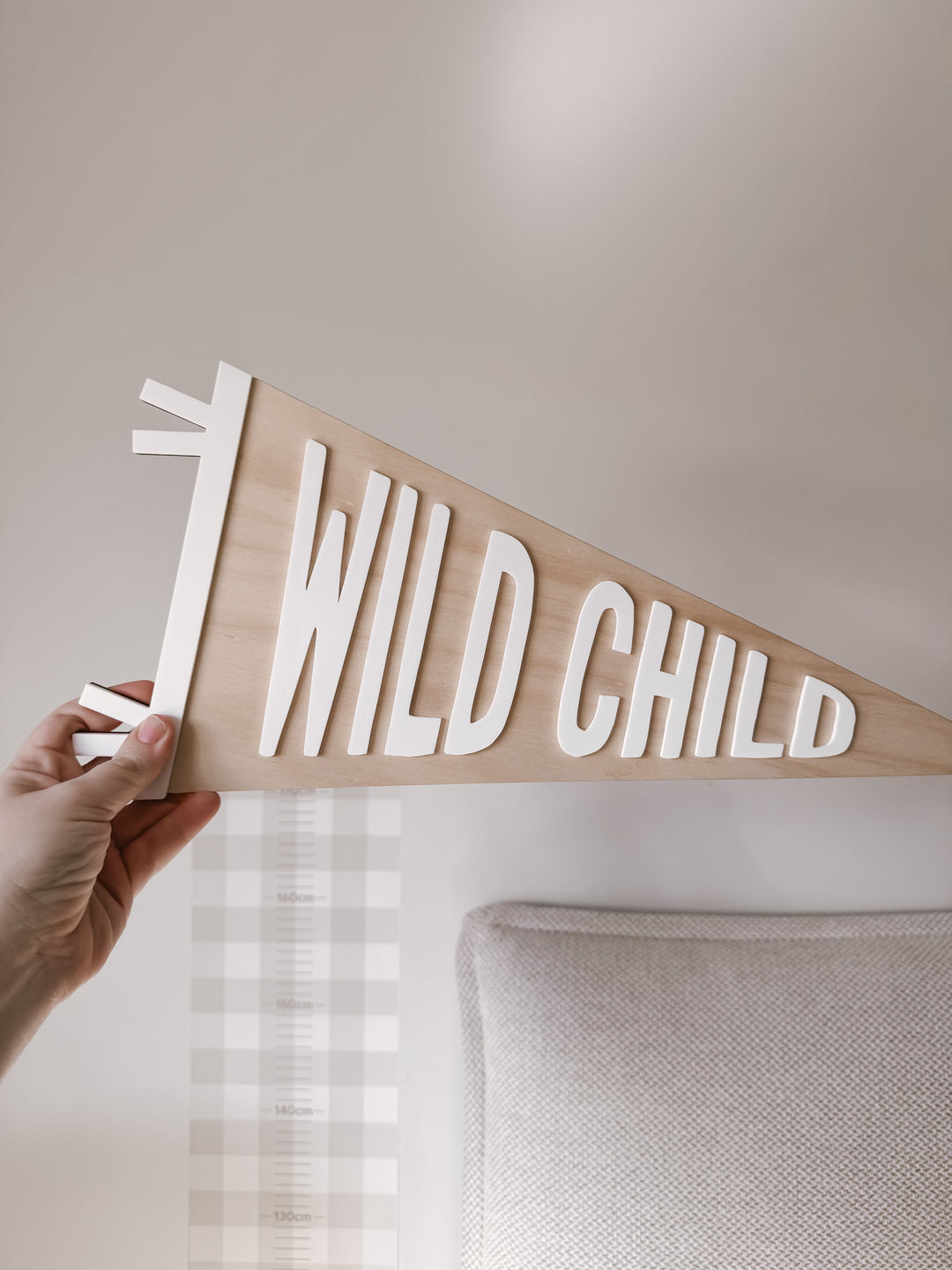 Wooden Pennant Banner - Wild Child