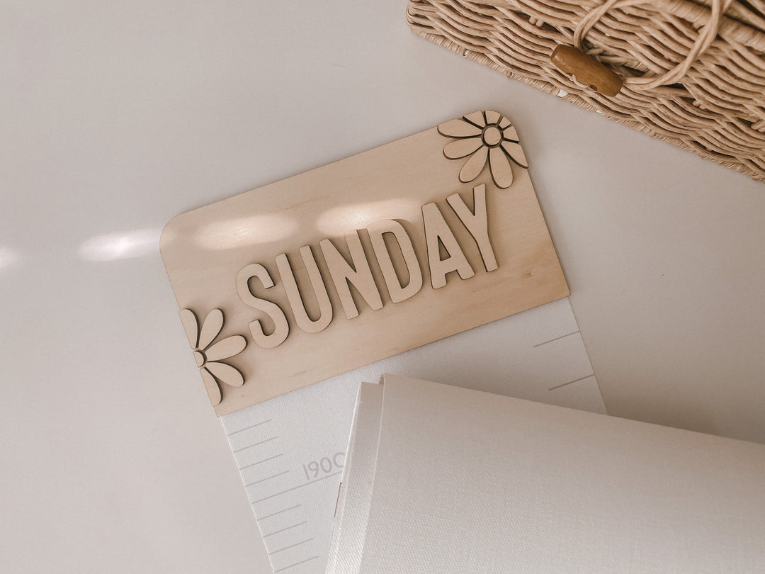 Canvas Growth Chart - Daisy Duo