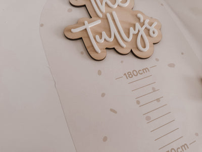 Personalised Growth Chart | Family Wall Decal | Terrazzo