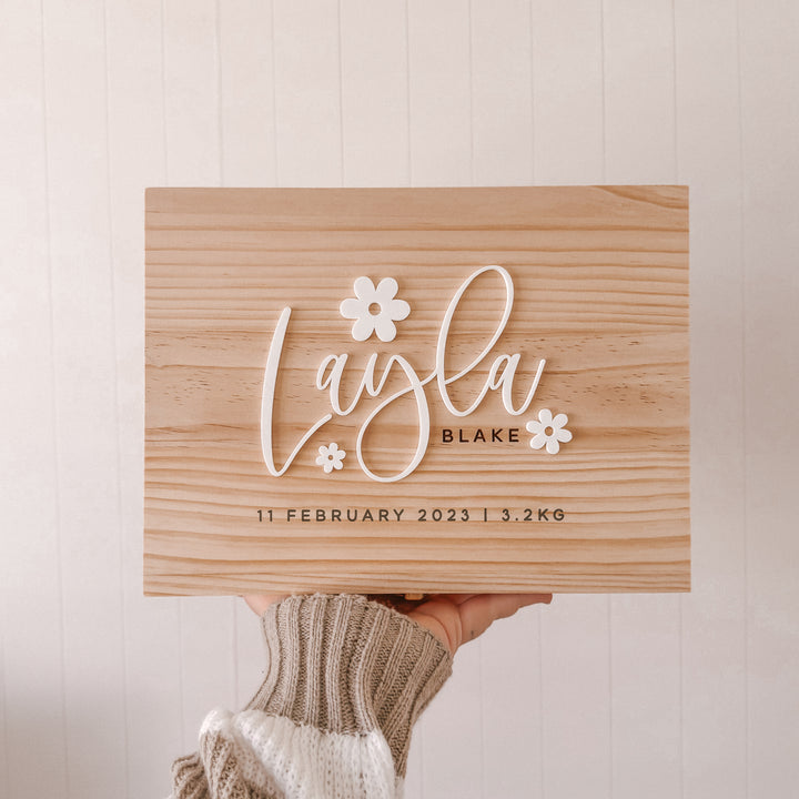 Keepsake Box / Memory Box: Daisy